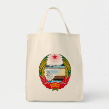 emblema del norte de Corea Bolsas De Mano