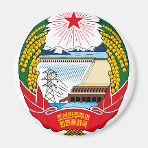 emblema del norte de Corea Imán De Frigorifico