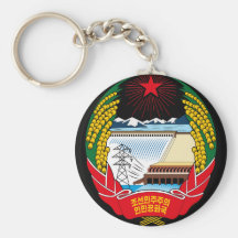 emblema del norte de Corea Llaveros Personalizados