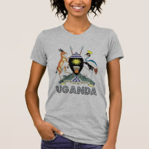 Emblema del Ugandan Camiseta