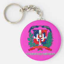Emblema dominicano llavero personalizado