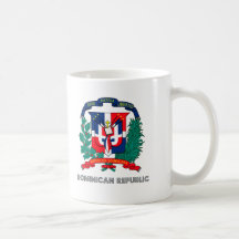 Emblema dominicano taza de café