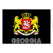 Emblema georgiano tarjeton