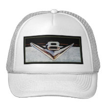 Emblema grande del bloque de V8 del Grunge Gorros Bordados