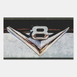 Emblema grande del bloque de V8 del Grunge Pegatina