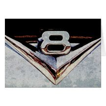 Emblema grande del bloque de V8 del Grunge Felicitaciones