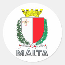 Emblema maltés etiqueta