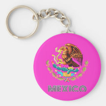 Emblema mexicano llavero personalizado