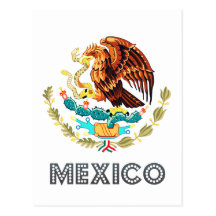 Emblema mexicano postales