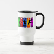 Emblema multicolor del baloncesto tazas