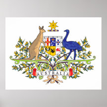 Emblema nacional australiano impresiones