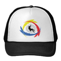 Emblema tricolor de la escalada gorra