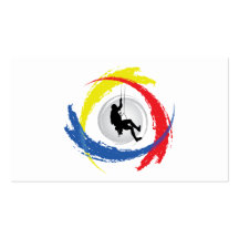Emblema tricolor de la escalada tarjetas personales