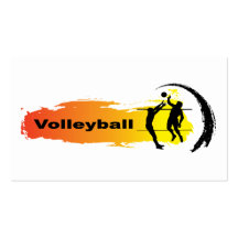 Emblema único del voleibol tarjeta personal