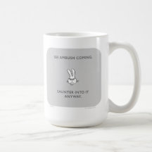 emboscada del conejito de ww031 "Badass" Tazas