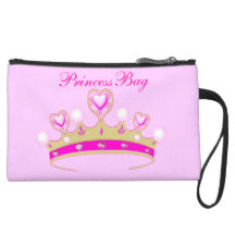 Embrague de princesa Tiara Crown Pink Jeweled