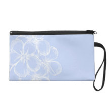 Embrague floral de los azules cielos dulces