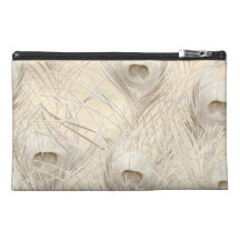 Embrague Zippered manga pálida de la bolsa de la t
