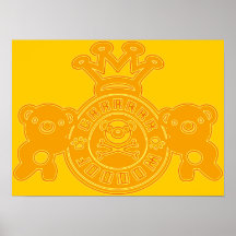 Embroidered_Bear Poster