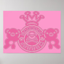 Embroidered_Bear Poster