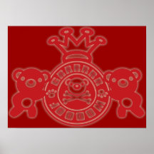 Embroidered_Bear Poster