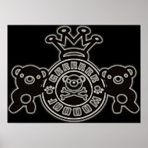 Embroidered_Bear Posters