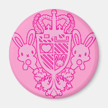 Embroidered_Rabbit Imán De Frigorífico