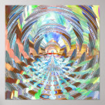 Embudos 1,1 del fractal poster