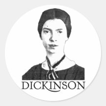 Emily Dickinson Etiquetas Redondas