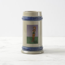 Emma, carácter de la galería de arte del animado taza de café
