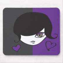 emo de la princesa - mousepad tapetes de ratones