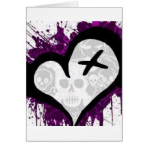 Emo Loveheart Felicitación