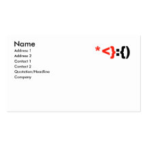 Emoticon de Papá Noel - Tarjetas Personales