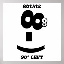 Emoticon del Ojo-Balanceo Posters
