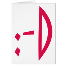 Emoticon divertido Matisse con diseño del arte mod Tarjetas