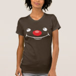 Emoticon Rudolph la nariz roja Camisetas