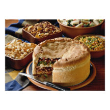 Empanada caliente deliciosa de la carne picada con comunicados personales 