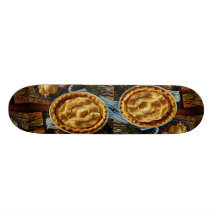 Empanada deliciosa del melocotón, helado de vainil patin personalizado