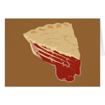 Empanada - rebanada de la cereza/de la fruta de la felicitación