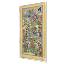 Emperador Akbar (r.1556-1605) en la batalla de Sam Impresiones De Lienzo