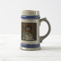 Emperador justiniano y su corte, y obispo Maxim Tazas De Café