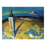 Empire State Building New York City del vintage Invitación Personalizada