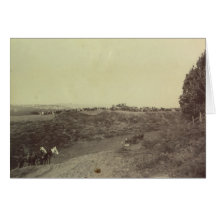 Emplazamiento de la obra de UCSF, 1895 - notecard Tarjeton