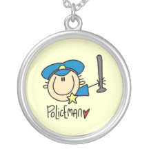 Empleo del policía collar personalizado