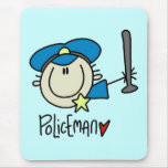Empleo del policía tapetes de ratones