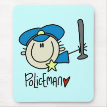 Empleo del policía tapetes de ratones