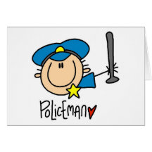 Empleo del policía tarjeton