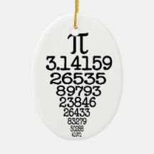 Empollón del día del pi ornamento para arbol de navidad