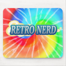 Empollón retro tapete de ratón