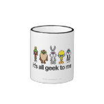 Empollones Looney de los tonos - todo el friki Taza De Café